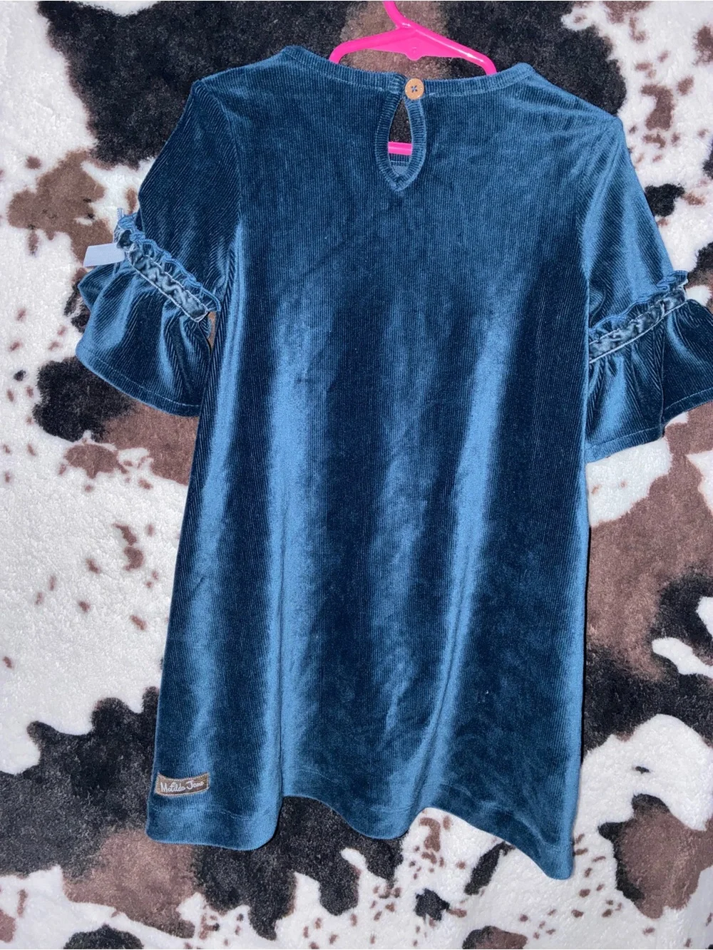 MATILDA JANE Wonderment Party In Blue Velour Dress size 4